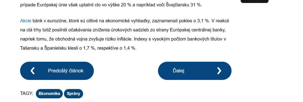 odkaz přirozeně umístěný v článku na odborném webu